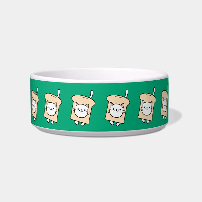 French Toast Cat Bowl (Front)