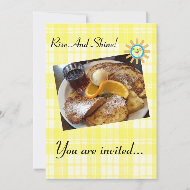 French Toast - Custom Breakfast Invitation (Front)