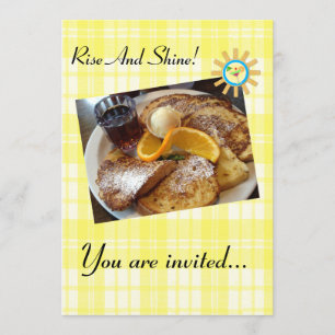French Toast - Custom Breakfast Invitation