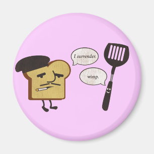 French Toast vs. Spatula Magnet