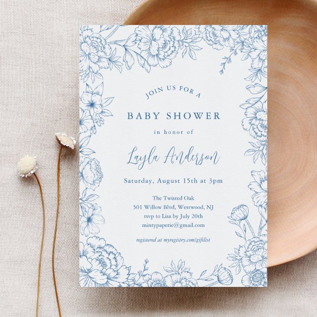 FRENCH TOILE Baby Shower Invitation (Creator Uploaded)