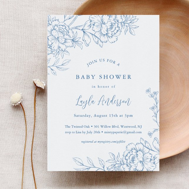 FRENCH TOILE Baby Shower Invitation (Creator Uploaded)