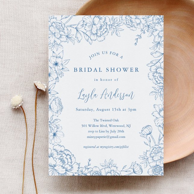 FRENCH TOILE Bridal Shower Invitation (Creator Uploaded)