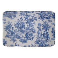 French toile de jouy blue and white elegant