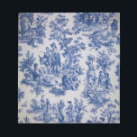 French toile de jouy blue and white elegant notepad<br><div class="desc">French toile de jouy blue and white.</div>