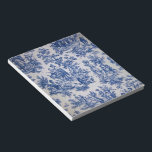 French toile de jouy blue and white elegant notepad<br><div class="desc">French toile de jouy blue and white.</div>