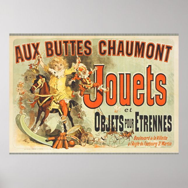 French Toy Joets Friends Vintage Poster   (Front)