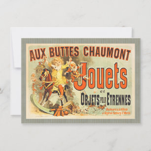 French Toy Joets Friends Vintage Poster   Invitation