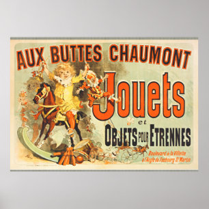 French toy Joets Poster Friends Vintage
