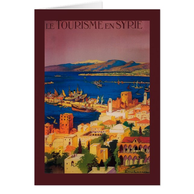 French Travel Poster, Touring in Syria (Front)