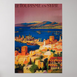French Travel Poster, Touring in Syria Poster