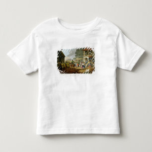 French Troops Retreating Through and Plundering a Toddler T-Shirt