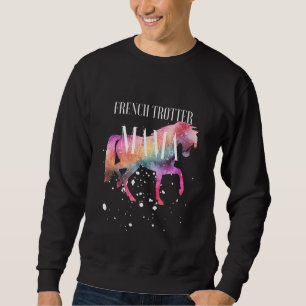 French Trotter Horse Mama Galaxy Horse Girl Equest Sweatshirt