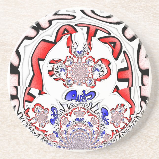 French Twist Hakuna Matata: Unique Cultural Blend  Coaster (Front)