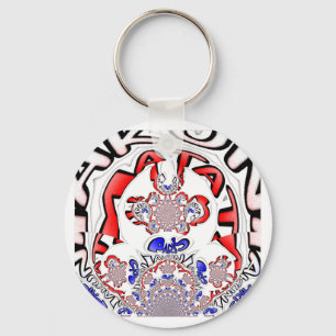 French Twist Hakuna Matata: Unique Cultural Blend  Key Ring