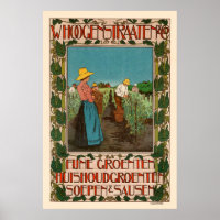 French Vegetable Ad Vintage Poster