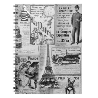 French Vintage Eiffel Notebook