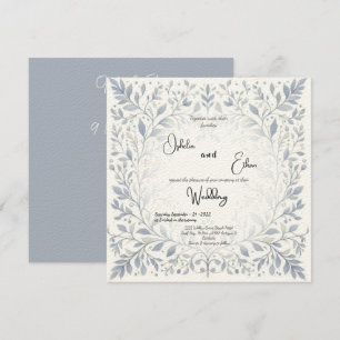 French Vintage Floral wedding Invitation