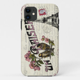 French Vintage Love iPhone Case