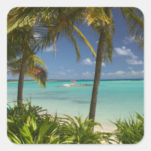 French West Indies, Guadaloupe, Grande Terre, 2 Square Sticker