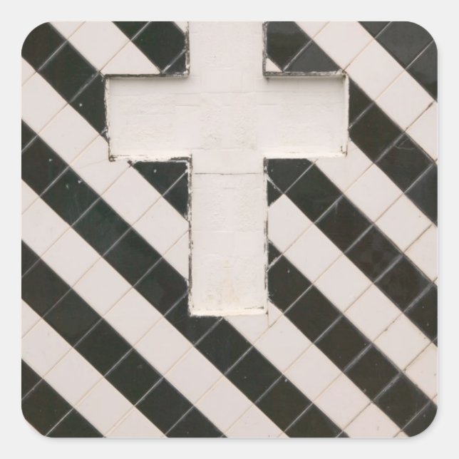 French West Indies, Guadaloupe, Grande Terre, Square Sticker (Front)