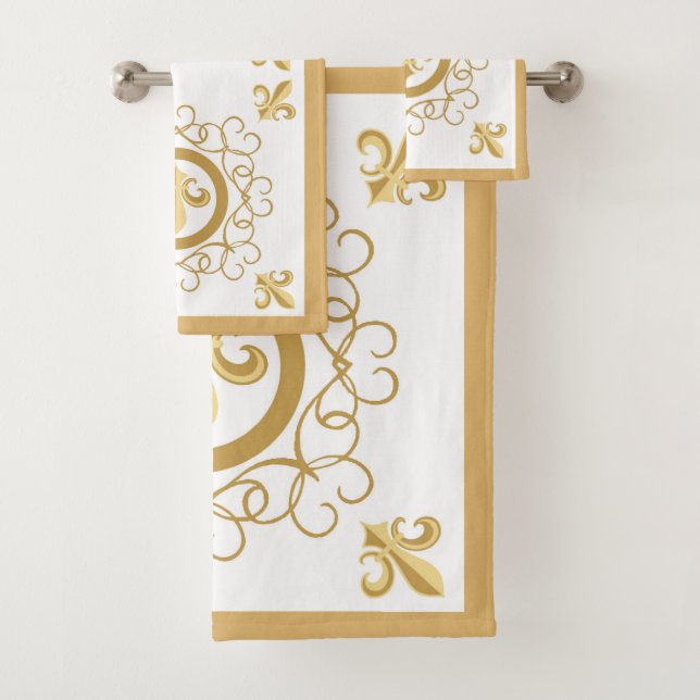 French White Bath Towel Set (Insitu)