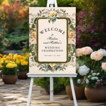 French Yellow Floral Elegant Victorian Wedding