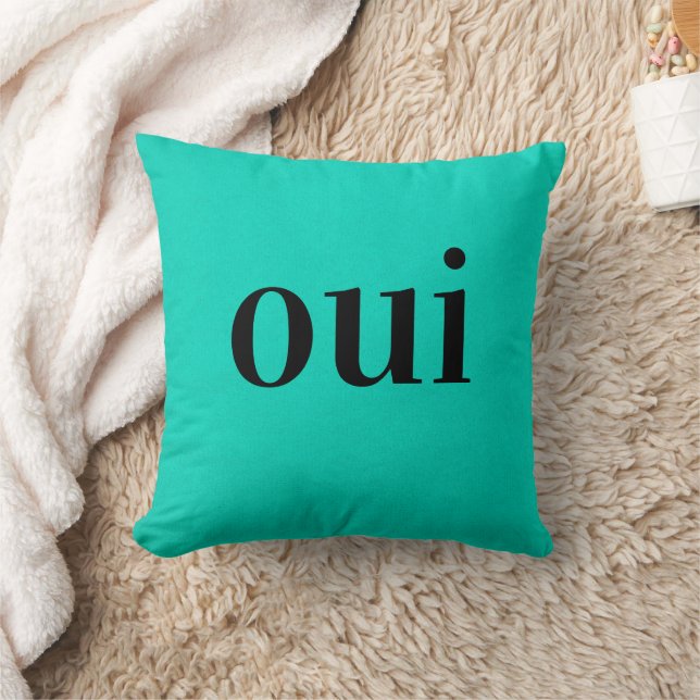 French Yes or No Cushion (Blanket)