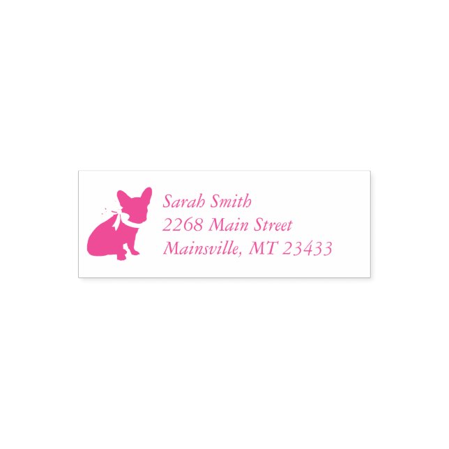Frenchie Baby Shower French Bulldog Pink Self-inking Stamp (Design)