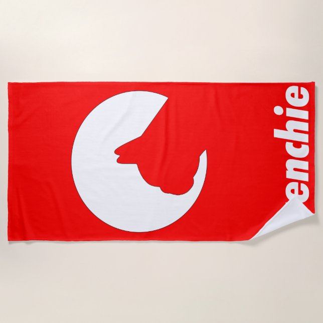 Frenchie Beach or Sports Towel (Front)