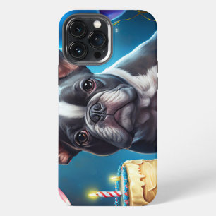 Frenchie Birthday Bash: A Cute French Bulldog iPhone 13 Pro Max Case