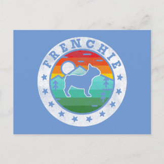 Frenchie Bulldog Dog Mum Dad  Holiday Postcard