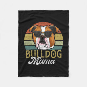 Frenchie Bulldog Mama Dog Mum Fleece Blanket