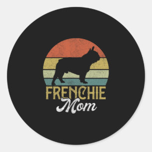 Frenchie Bulldog Mama Women Classic Round Sticker