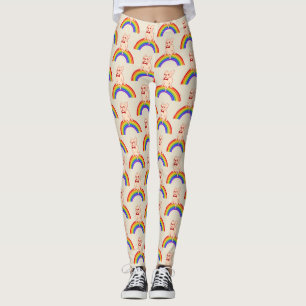 Frenchie celebrates Pride Month on LGBTQ rainbow Leggings