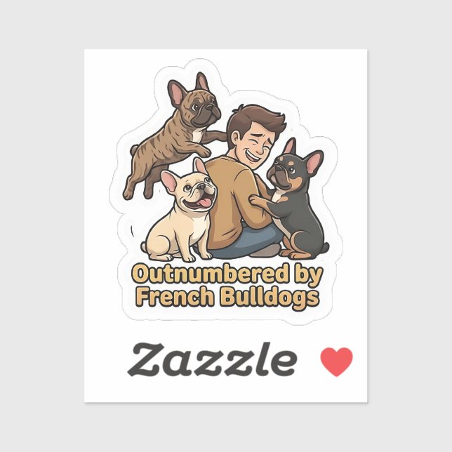 Frenchie Chaos Funny French Bulldog Dog Lover   (Sheet)
