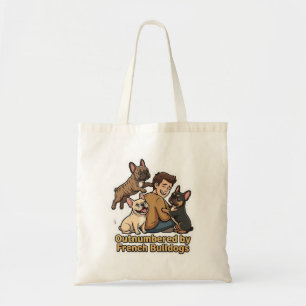 Frenchie Chaos Funny French Bulldog Dog Lover Tote Bag