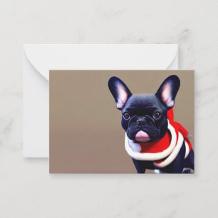 Frenchie Christmas Card