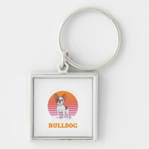 Frenchie Clos Gift I Speak Fluent French Bulldog Key Ring