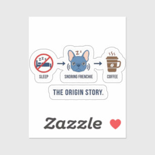 Frenchie Coffee Origin Story Funny Dog Mum French 