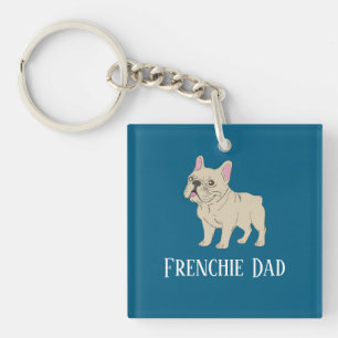 Frenchie Dad Key Ring