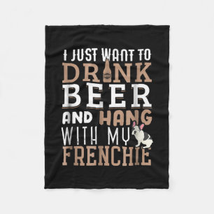 Frenchie Dad T Funny French Bulldog Lover Gift Fleece Blanket