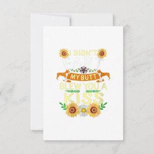 Frenchie Didn't Fart Butt Kiss Dog Mum Mama RSVP Card