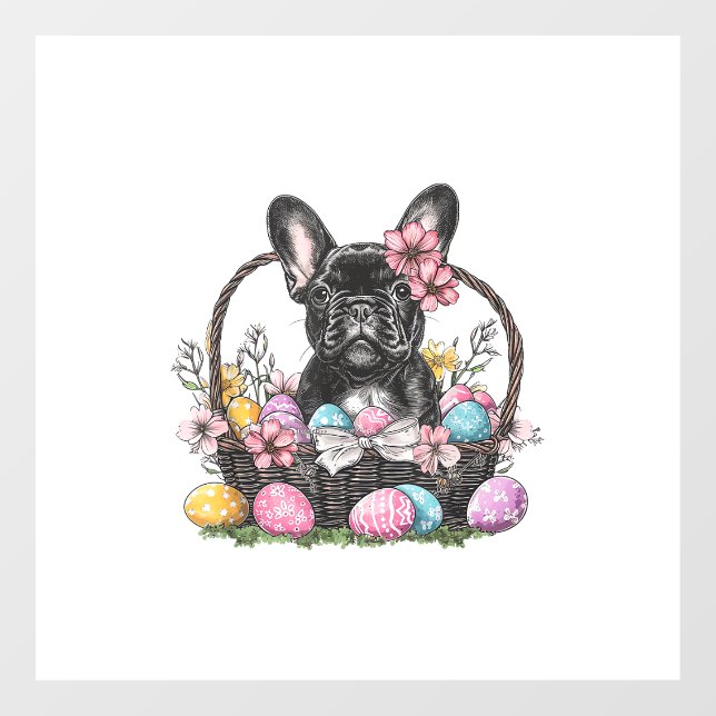 Frenchie Dog Easter Frenchie Dog Eggs Artwork T-Sh (Sheet)