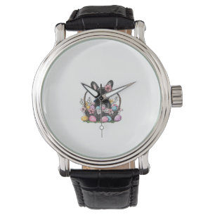 Frenchie Dog Easter Frenchie Dog Eggs Artwork T-Sh Watch