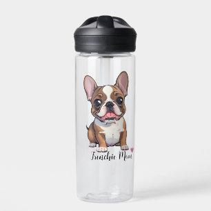 Frenchie Dog Mum Clear Water Bottle