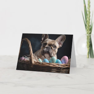Frenchie Easter Card