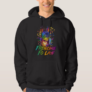 Frenchie Fo Layf Rescue Dog French Bulldog Adopt Hoodie