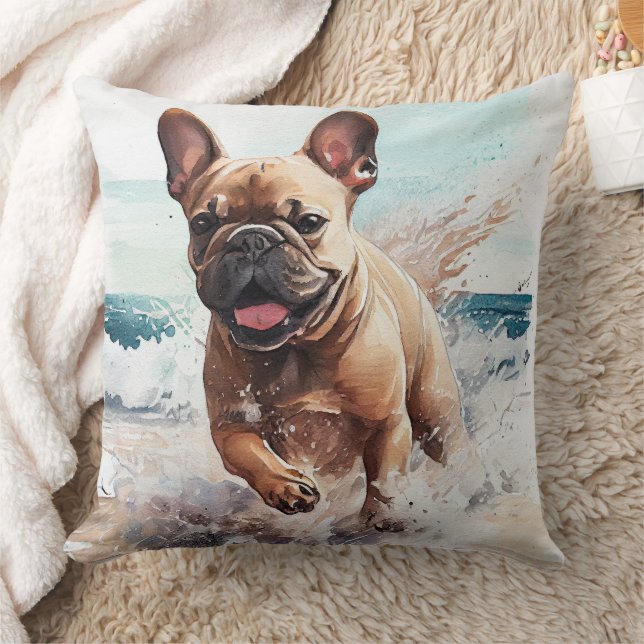 Frenchie French Bulldog Gift Cushion (Blanket)