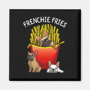 Frenchie Fries French Bulldog Lover Men Women Kids Magnet